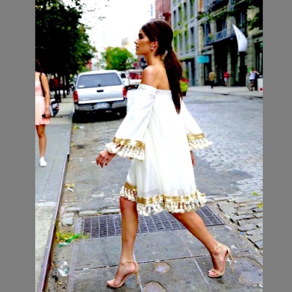 💞SOLD💞 Anthropologie BHLDN Cha Cha Tassel Dress - Picture 5 of 8